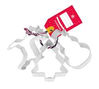 Anniversary House Classic Christmas Characters 3 Piece Cookie Cutter Set, Stainless Steel, Festive Cookie Cutters, Christmas Tree, Deer and Snowman Biscuit Cutters, K0011