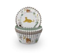 Anniversary House Cupcake Cases - 60 Safari Cupcake Cases for Baking - Safari Baking Cups in Heavy Duty Greaseproof Paper for Birthday, Babyshower, Gender Reveals and More J223