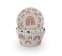 Anniversary House Cupcake Cases, 75 Pieces, Greaseproof Paper Baking Cups, Neutral Rainbow J142, Rainow Pastel