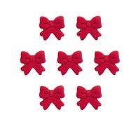 Anniversary House Hand-made Red Bow shaped Edible Sugarcraft Cake Toppers, cupcake decorations, SF645