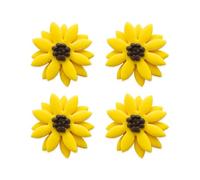 Anniversary House Hand-made Sunflower Edible Sugarcraft Cake Toppers, cupcake decorations, SF643