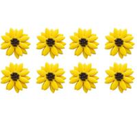 Anniversary House Hand-made Sunflower Edible Sugarcraft Cake Toppers, cupcake decorations, SF643 (Pack of 2)