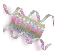 Anniversary House Holographic Foil Streamers, Iridescent, 1.9m per coil, Foil Streamer for Parties, Birthday Decorations, Party Table Decorations, Double Sided, Pack of 1 (10 coils per pack) M319