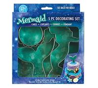 Anniversary House Mermaid Tin-Plated Cake Decorating Cutter Kit