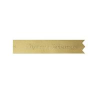 Anniversary House Merry Christmas 1M Cake Ribbon, Gold Christmas Cake Decorations Traditional, BX211