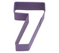 Anniversary House Number 7 Poly-Resin Coated Cookie Cutter Purple (One Size)