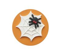 Anniversary House Pack 1 Spider and web, Handcrafted Cake Topper, Edible Fondant Icing Sugar Cupcake Topper, SFX380