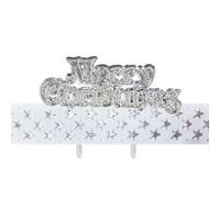 Anniversary House Star Christmas Cake Decorating Kit Silver/white (One Size)