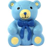 Anniversary House Teddy Bear Cake Topper Blue (One Size)