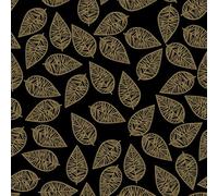 Anniversary House Tiflair Black and Gold Foliage Lunch Napkins 3 ply Pack of 20