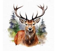 Anniversary House Tiflair Cabeza de Venado Majestic Stag Design Luxury Napkins 3ply Pack of 20, PJ343174