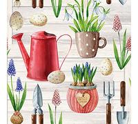 Anniversary House Tiflair Luxury Garden Design, Thick and Strong Lunch Napkins 3 ply, Spring Decorations Multi-Coloured PJ380033