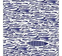 Anniversary House Tiflair Navy and White Fish Lunch Napkins 3 ply Pack of 20, Decoupage 33 x 33 cm