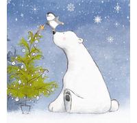 Anniversary House Tiflair Polar Bear and Penguin Pals Lunch Napkin 3 ply Pack of 20