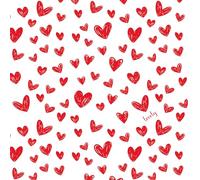 Anniversary House Tiflair Valentines Heart Lunch Napkins 3 ply, Pack of 20, for Table Decoration and decoupage, 33 x 33cm, Disposable Paper Napkins, Hearts, Love, PJ377166