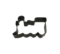 Anniversary House Train Poly-Resin Coated Cookie Cutter Black, Polyresin Steel, 7.6cm (3"), 000RM-1373/K