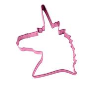 Anniversary House Unicorn Head Poly-Resin Coated Cookie Cutter Pink, 12cm (4.75")