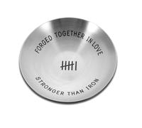 anniversary Iron Gifts for Her Him 6-Year Wedding Anniversary Decorations for Wife Husband Couples 4" Ring Holder Tray