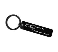 Anniversary Keyring Gifts for Boyfriend Girlfriend Husband Wife You Will Forever Be My Always Love You More Keyring Wedding Christmas Birthday Valentines Day Gifts for Him Her