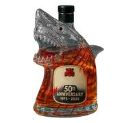 Anniversary Limited Edition Whiskey Bottles,Whiskey Shark Bottle,Bar Decorative Glass,Unique Transparent Engraved Animal Shape Glass,Gift for Whisky Lovers, Fathers Days, Husbands (B)