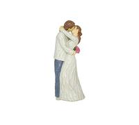 Anniversary Loving Elderly Couple Figurines For Wedding Marriage Valentines Home Decors Memorials Ornament, Sculpted Figures Gifts to Parents Grandparents (E)