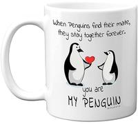 Anniversary Mug for Him or Her - You are My Penguin Mug - Penguin Cute Mug Cup Gifts, Perfect Valentines Valentine's Day Birthday Present, 11oz Premium Ceramic Mugs Dishwasher Safe