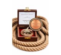 Anniversary Sundial Compass Gift for Him or Her - Keepsake for Husband, Wife or Couple, Men Wedding Anniversary 50th 40th 25th 20th Year Love Celebration. (Anniversary Sundial - Wooden Box)