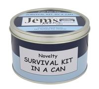 Anniversary Survival Kit In A Can A Fun & Unique Novelty Gift Set with Card Perfect for Couples Parents Grandparents & Friends. Wedding Anniversary Celebration Keepsake (Blue/Navy)