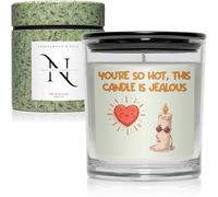Anniversary Valentines Gifts for Him Her 220gr Soy Wax Candles Gifts for Women Funny Card - Birthday Gifts Scented Candles Gifts for Wife Girlfriend Boyfriend Collegue Friend - Natura Candles