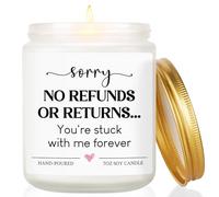 Anniversary Valentines Gifts for Him Her - Lavender Scented Candle
