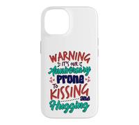 Anniversary Warning Prone to Hugging Kissing Anniversary Case for iPhone 14