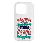 Anniversary Warning Prone to Hugging Kissing Anniversary Case for iPhone 14 Pro