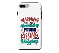 Anniversary Warning Prone to Hugging Kissing Anniversary Case for iPhone 7 Plus/8 Plus