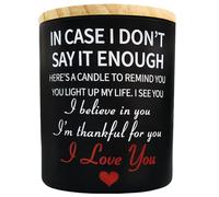 Anniversary Wedding, Christmas, Valentines Day, Birthday Gifts for Him, Her, in Case I Dont Say It Enough Candle, Romantic Gifts for Wife, Girlfriend, Couples Gifts for Boyfriend, Scented Candle 10oz
