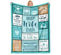 Anniversary Wedding Gifts for Wife, Romantic Gift for Wife Blanket, Birthday Engagement Gifts from Husband, Newlywed, Anniversary Loving Presents