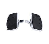 Annjom 2 Pieces Motorcycle Footrests Adjustable Rear Passenger Side Steps, Wide Footrests 1 Pair of Footrests