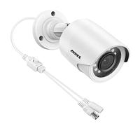 ANNKE 1080p Security Camera 4-in-1 CCTV Bullet Wired White Camera, AHD/TVI/CVI/CVBS, IP66 Weatherproof Analog Surveillance Video Add-On Camera for Indoor and Outdoor Use, 100 ft Clear Night Vision