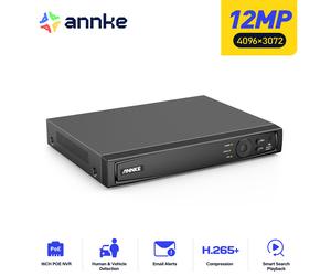 ANNKE 12MP 16CH CCTV POE IP NVR Network Video Recorder for Home Security System