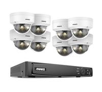ANNKE 12MP PoE Security Camera System, 8CH CCTV System without HDD NVR, 8X 12MP IP Dome Camera Outdoor with Human & Vehicle Motion Detection, IK10 & IP67, Remote Access