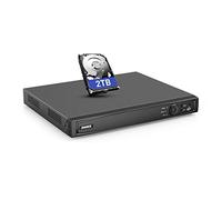 ANNKE 16-Channel PoE NVR for CCTV Security Camera | 12MP Surveillance System | Supports 4K/8MP/5MP/4MP IP Cameras | H.265+ Storage | AI Motion Detection | 24/7 Recording | (2, TB)