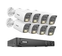 ANNKE 16CH 12MP PoE CCTV System, 8x 12MP IP Cameras & 12MP NVR, Dual Light Night Vision, 24/7 Recording, Person/Vehicle Detection, Weatherproof Security Kit for Home & Business (No HDD)