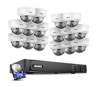 ANNKE 16CH PoE CCTV System | 16x 4K IP Cameras & 12MP NVR with 2TB HDD | 24/7 Recording, Person/Vehicle Detection, IP67 Weatherproof | Security Camera Kit for Home & Business | Remote Access via App