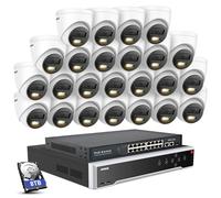 ANNKE 32 Channel 12MP NVR PoE Security CCTV Camera System, Human Vehicle Detection, Color Night Vision, 32CH NVR with 8TB HDD, 24x 3K PoE IP Cameras for Home Business Surveillance