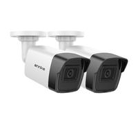 ANNKE 3K 5MP PoE CCTV Security Camera, Super HD Bullet Outdoor Indoor IP Camera Support Alexa, Audio, Color Night Vision, Motion Detection, Remote Access, Built-in Micro SD Card Slot (Pack of 2)