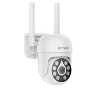 ANNKE 3K/5MP Security Camera Outdoor Wireless, 360° Panoramic PTZ, CCTV Camera with 24/7 Recording, PIR Human Detection, Color Night Vision, Sound and Light Alarm, up to 128G, Works with Alexa, IP67
