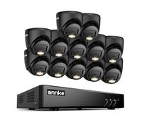ANNKE 3K Lite Cctv Surveillance System, 16 CH 3K Lite AI DVR Recorder and 12x 2MP Security Cameras, Smart Night Vision, Human/Vehicle Detection, Remote Viewing, Waterproof for Outdoor, NO Hard Drive