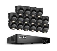 ANNKE 3K Lite Cctv Surveillance System, 16 CH 3K Lite AI DVR Recorder and 16x 2MP Security Cameras, Smart Night Vision, Human/Vehicle Detection, Remote Viewing, Waterproof for Outdoor, NO Hard Drive