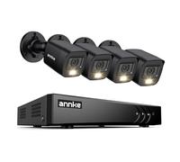 ANNKE 3K Lite Cctv Surveillance System, 16 CH 3K Lite AI DVR Recorder and 4x 2MP Bullet Cameras, Smart Night Visio and Human/Vehicle Detection, Remote Viewing, Waterproof for Outdoor, NO Hard Drive