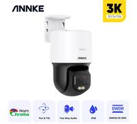 ANNKE PoE 3K Pan /Tilt IP Camera Full Color Night Vision Two-Way Audio H.265+