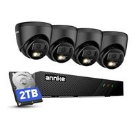 ANNKE 3K PoE CCTV Camera System Outdoor Black,8CH 4K NVR with 2TB HDD